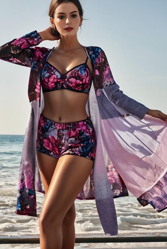 3 pieces sexy print bikini women high waist swimsuit cover up swimwear female lady bathing suit swimming summer beachwear 119738