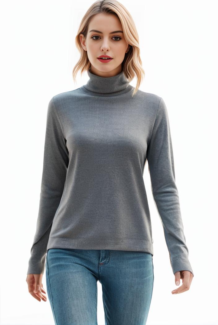 3 sets of turtleneck tees comfy long sleeve shirt perfect for spring autumn women s apparel 112352