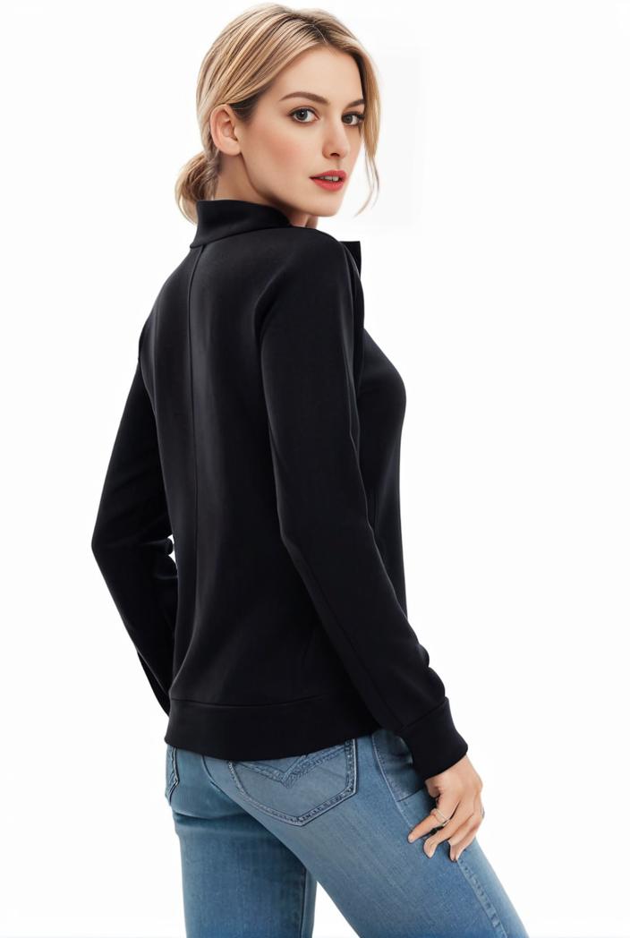 3 sets of turtleneck tees comfy long sleeve shirt perfect for spring autumn women s apparel 112366