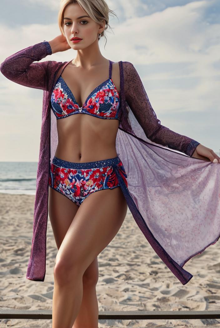 3 pieces sexy print bikini women high waist swimsuit cover up swimwear female lady bathing suit swimming summer beachwear 120494