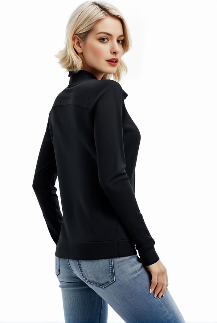 3 sets of turtleneck tees comfy long sleeve shirt perfect for spring autumn women s apparel 120562