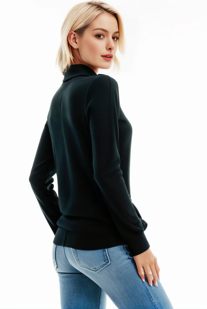 3 sets of turtleneck tees comfy long sleeve shirt perfect for spring autumn women s apparel 105366