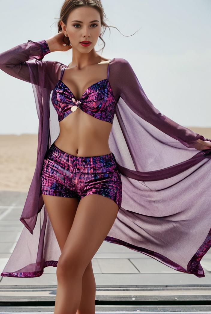 3 pieces sexy print bikini women high waist swimsuit cover up swimwear female lady bathing suit swimming summer beachwear 109613