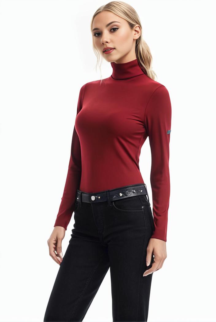 3 sets of turtleneck tees comfy long sleeve shirt perfect for spring autumn women s apparel 123013