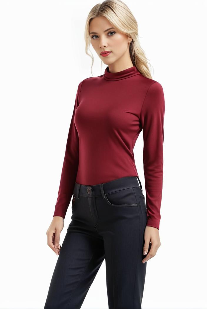 3 sets of turtleneck tees comfy long sleeve shirt perfect for spring autumn women s apparel 123018