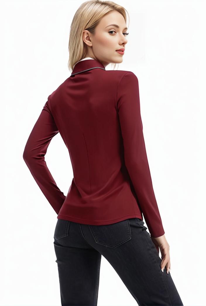 3 sets of turtleneck tees comfy long sleeve shirt perfect for spring autumn women s apparel 123029