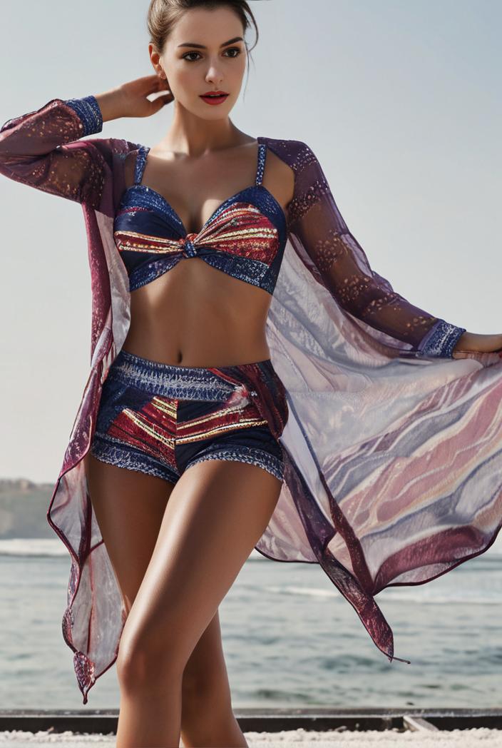 3 pieces sexy print bikini women high waist swimsuit cover up swimwear female lady bathing suit swimming summer beachwear 127142