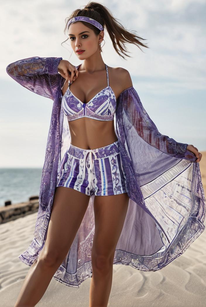 3 pieces sexy print bikini women high waist swimsuit cover up swimwear female lady bathing suit swimming summer beachwear 112146