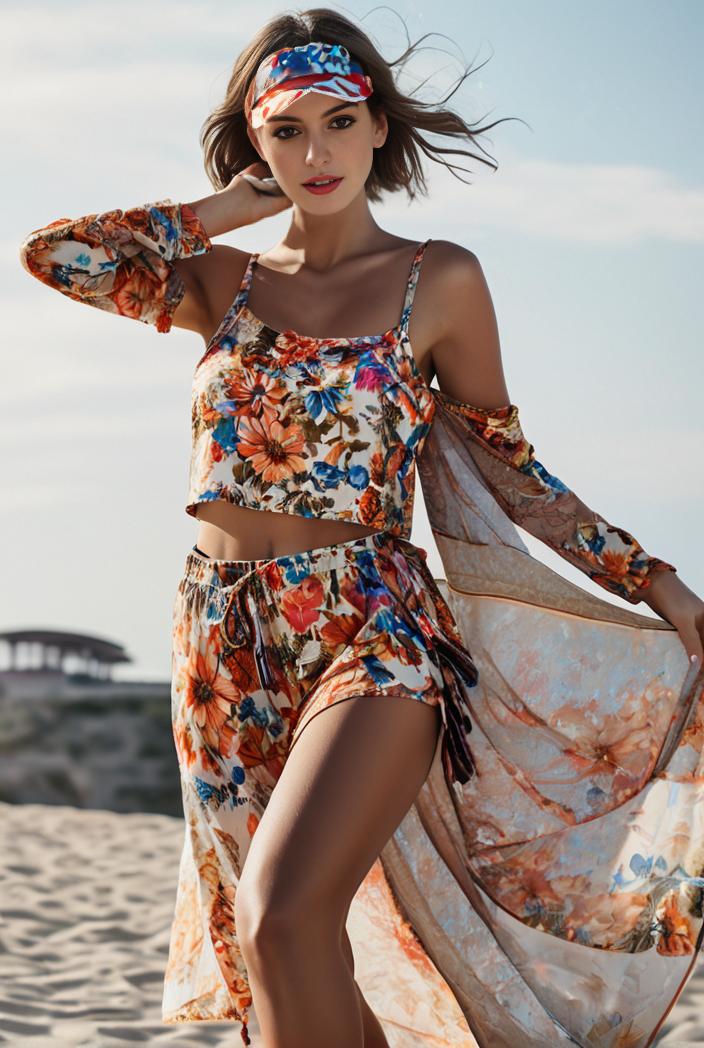3 pieces sexy print bikini women high waist swimsuit cover up swimwear female lady bathing suit swimming summer beachwear 112173