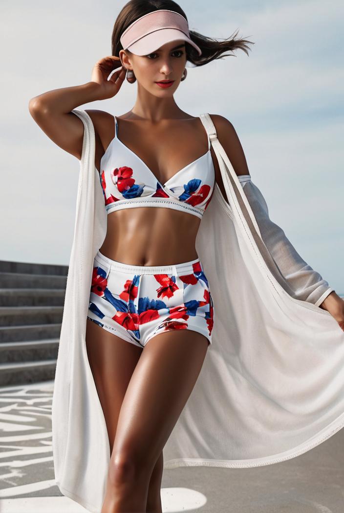 3 pieces sexy print bikini women high waist swimsuit cover up swimwear female lady bathing suit swimming summer beachwear 120484