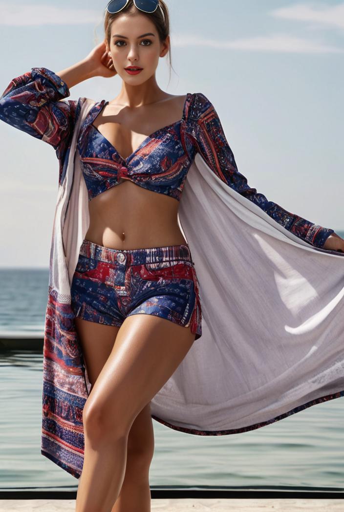 3 pieces sexy print bikini women high waist swimsuit cover up swimwear female lady bathing suit swimming summer beachwear 101586
