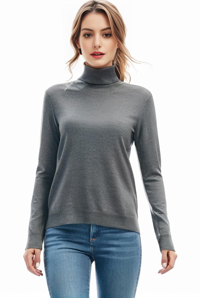 3 sets of turtleneck tees comfy long sleeve shirt perfect for spring autumn women s apparel 101636