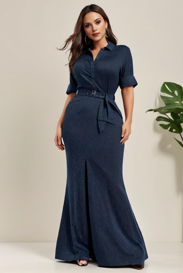 3 4 sleeve bodycon plunging back sequin evening dress 100010