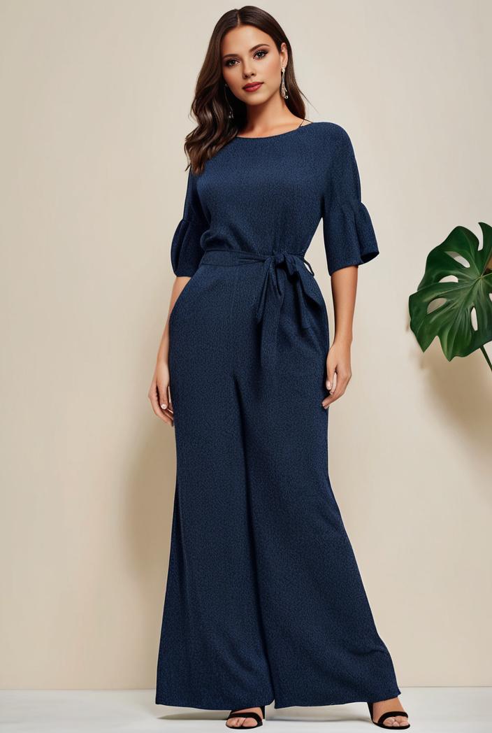 3 4 sleeve bodycon plunging back sequin evening dress 100011