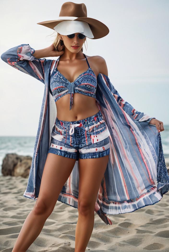 3 pieces sexy print bikini women high waist swimsuit cover up swimwear female lady bathing suit swimming summer beachwear 105335