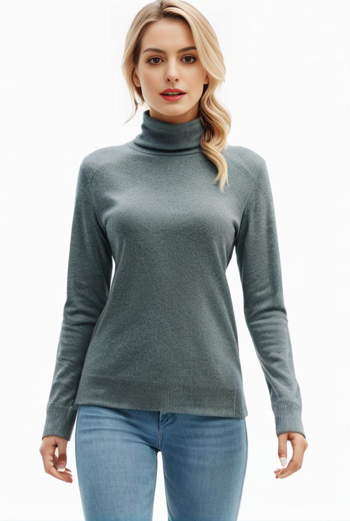3 sets of turtleneck tees comfy long sleeve shirt perfect for spring autumn women s apparel 105351