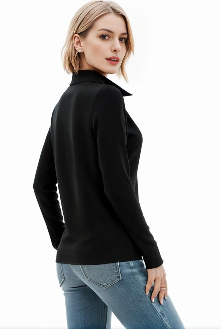 3 sets of turtleneck tees comfy long sleeve shirt perfect for spring autumn women s apparel 105367