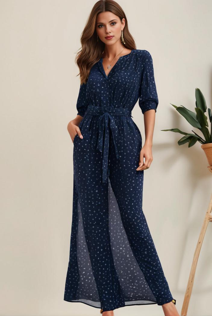 3 4 sleeve bodycon plunging back sequin evening dress 117100