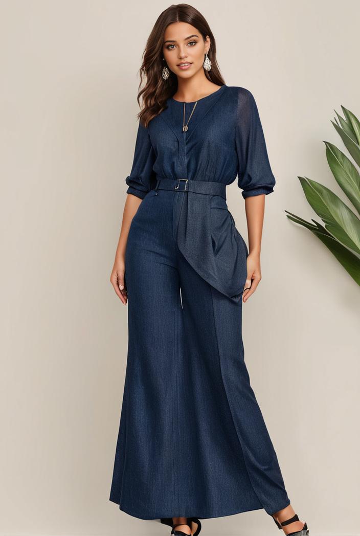 3 4 sleeve bodycon plunging back sequin evening dress 105902