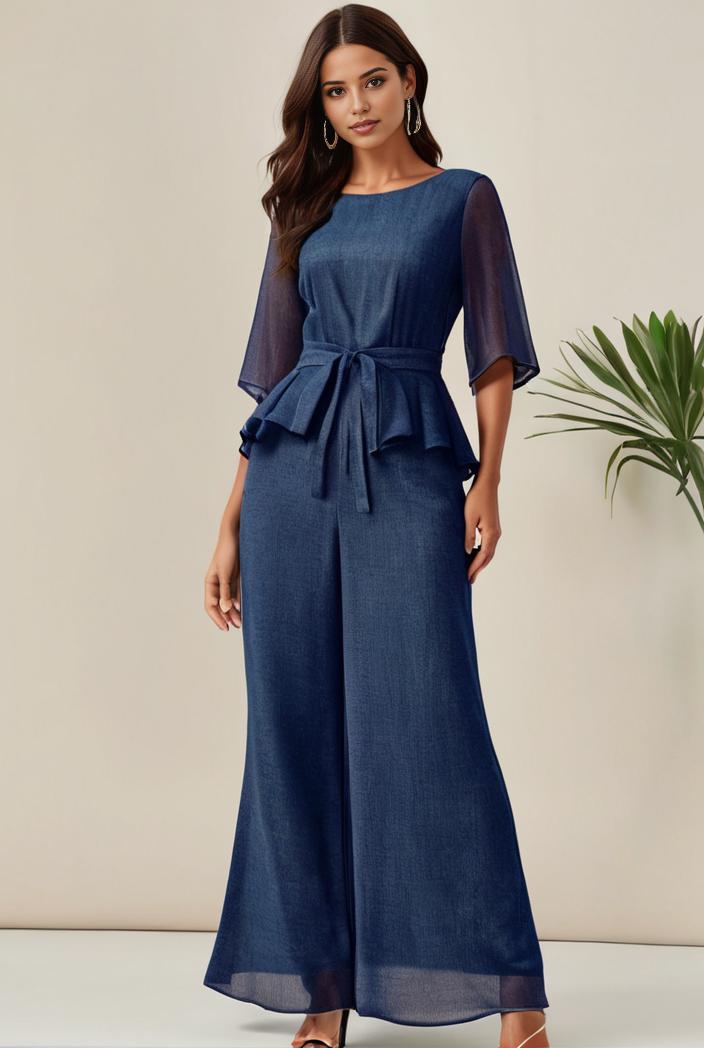 3 4 sleeve bodycon plunging back sequin evening dress 149741