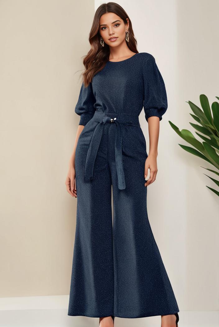 3 4 sleeve bodycon plunging back sequin evening dress 149742