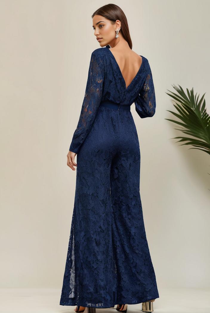 3 4 sleeve bodycon plunging back sequin evening dress 149761