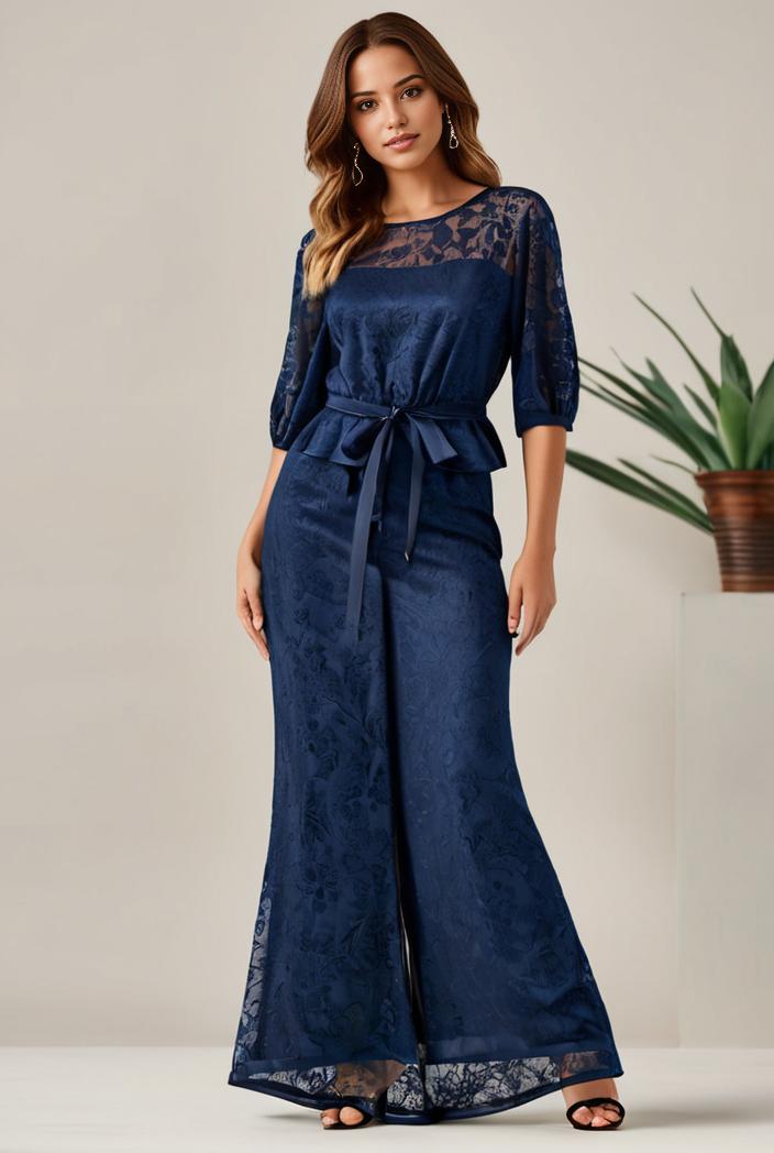 3 4 sleeve bodycon plunging back sequin evening dress 116180