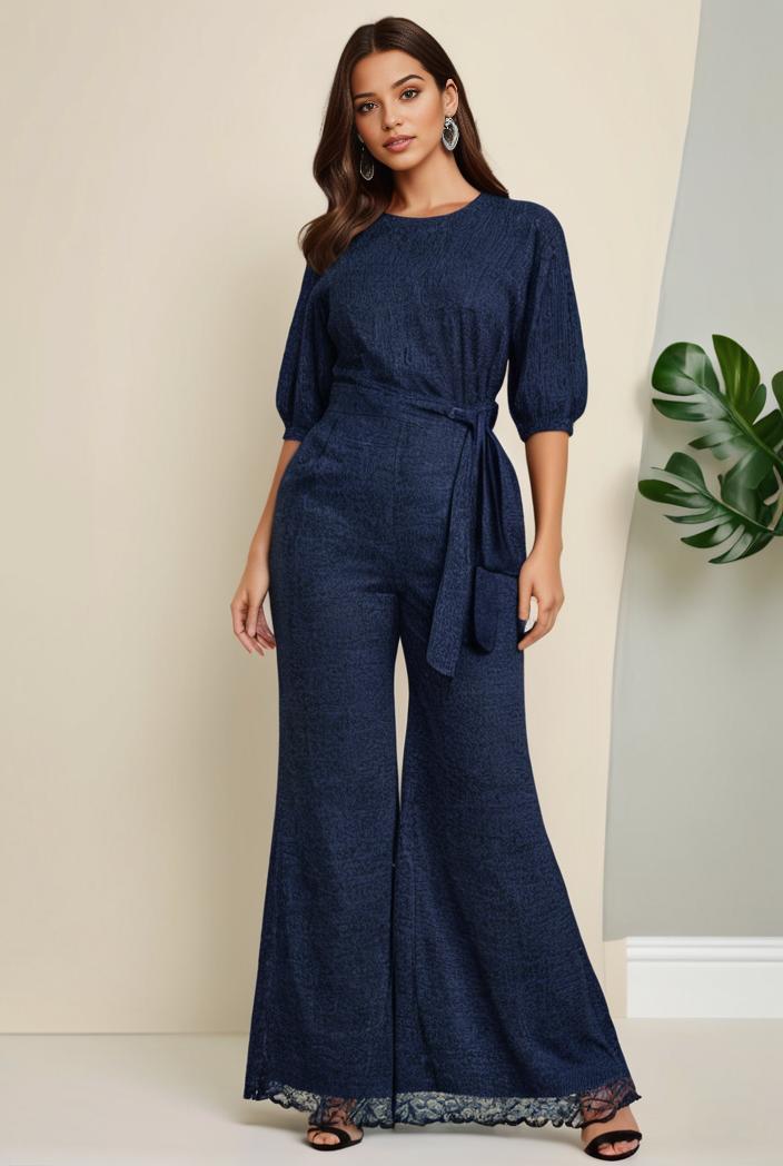 3 4 sleeve bodycon plunging back sequin evening dress 119576