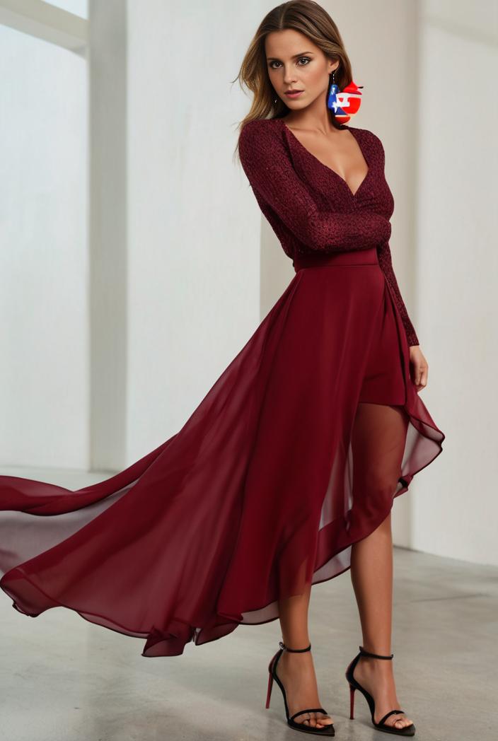 3 4 sleeve sheer sequin stripe high low hem evening dress 145558