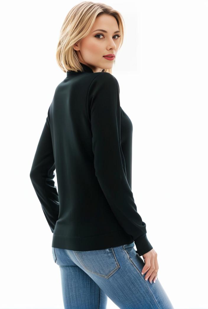 3 sets of turtleneck tees comfy long sleeve shirt perfect for spring autumn women s apparel 115559