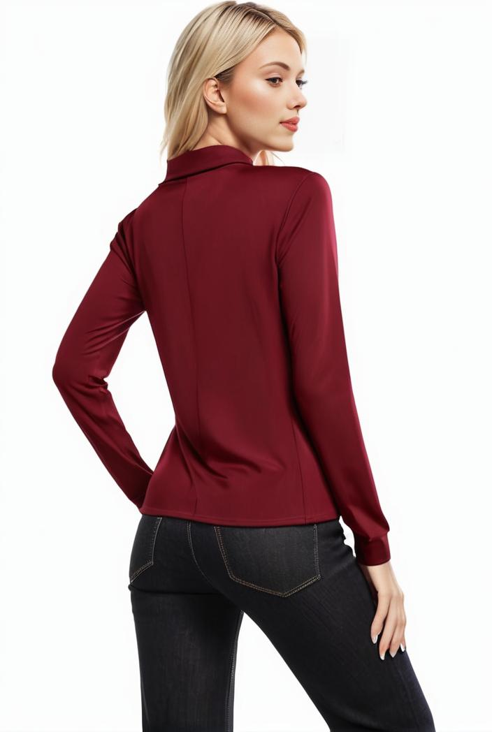 3 sets of turtleneck tees comfy long sleeve shirt perfect for spring autumn women s apparel 144697