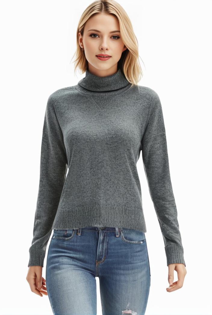 3 sets of turtleneck tees comfy long sleeve shirt perfect for spring autumn women s apparel 123022