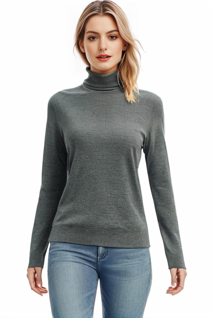3 sets of turtleneck tees comfy long sleeve shirt perfect for spring autumn women s apparel 132696